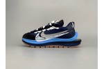 (Free Shipping)Sacai x Nike VaporWaffle Sesame and Black Blue Silver DD1875-700