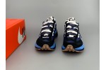 (Free Shipping)Sacai x Nike VaporWaffle Sesame and Black Blue Silver DD1875-700