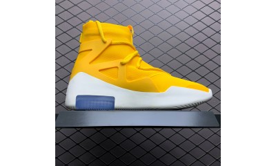 (Free Shipping)Nike Air Fear Of God 1 Yellow AR4237-700