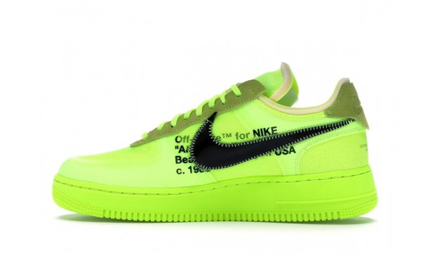 (Free Shipping)Nike Air Force 1 Low Off-White Volt AO4606-700