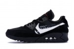 (Free Shipping)Nike Air Max 90 OFF-White Black AA7293-001