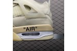 (Free Shipping)Off-White x Air Jordan 4 Retro CV9388-001