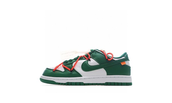 (Free Shipping)Nike Dunk Low Off-White Pine Green CT0856-100