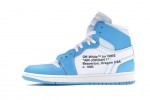 (Free Shipping)Jordan 1 Retro High Off-White University Blue AQ0818-148