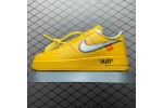 (Free Shipping)Off-White X NK Air Force 1 University Gold DD1876-700