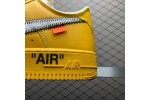 (Free Shipping)Off-White X NK Air Force 1 University Gold DD1876-700