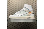 (Free Shipping)Jordan 1 Retro High Off-White White AQ0818-100