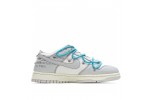 (Free Shipping)Off-White x Nike SB Dunk Low OW White Grey Blue DM1602-115