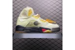 (Free Shipping)Jordan 5 Retro OFF-White Sail DH8565-100