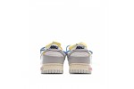 (Free Shipping)Off-White x Nike SB Dunk Low The 50 NO.10 White Grey Blue Yellow DM1602-113