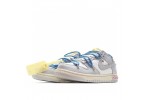 (Free Shipping)Off-White x Nike SB Dunk Low The 50 NO.10 White Grey Blue Yellow DM1602-113