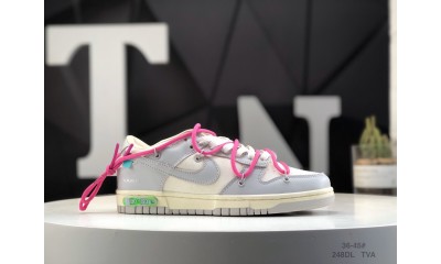 (Free Shipping)Off-White x Nike SB Dunk Low “The 50”  DM1602-122