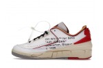 (Free Shipping)Jordan 2 Retro Low SP Off-White White Red DJ4375-106