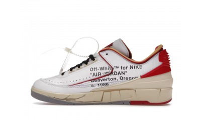 (Free Shipping)Jordan 2 Retro Low SP Off-White White Red DJ4375-106