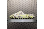 (Free Shipping)Adidas Yeezy Slide Enflame Oil Painting Ink Yellow FZ5899