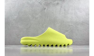 (Free Shipping)Adidas Yeezy Slide Glow Green (2022) HQ6447