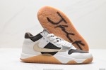 (Free Shipping)(5% off discount:WUKE5)Travis Scott x Jordan Cut The Check Nice Kicks White Brown FZ8117-100