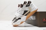 (Free Shipping)(5% off discount:WUKE5)Travis Scott x Jordan Cut The Check Nice Kicks White Brown FZ8117-100