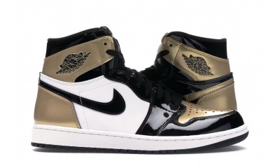 (Free Shipping)Jordan 1 Retro High Gold Top 3 861428-001