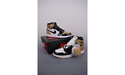 (Free Shipping)Jordan 1 Retro High Gold Top 3 861428-001