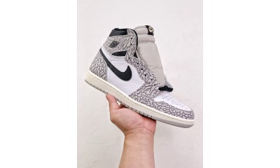 (Free Shipping)Jordan 1 Retro High OG White Cement DZ5485-052