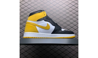 (Free Shipping)Jordan 1 Retro High Yellow Ochre 555088-109