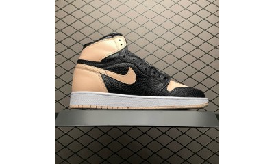 (Free Shipping)Jordan 1 Retro High Black Crimson Tint (GS) 575441-081