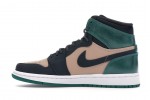 (Free Shipping)Jordan 1 Retro High Bio Beige Anthracite Mystic Green (W) AH7389-203