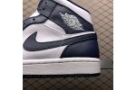 (Free Shipping)Jordan 1 Mid White Metallic Gold Obsidian (GS) 554725-174