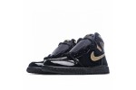 (Free Shipping)Jordan 1 Retro High Black Metallic Gold (2020) 555088-032