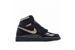 (Free Shipping)Jordan 1 Retro High Black Metallic Gold (2020) 555088-032