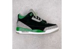 (Free Shipping)Air Jordan 3 Retro Pine Green Cement Grey Black CT8532-030