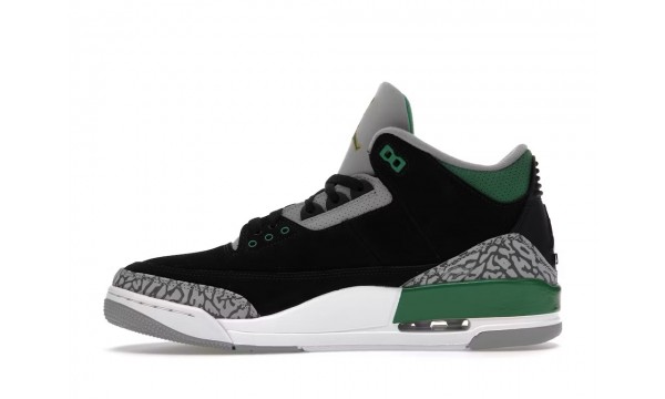 (Free Shipping)Air Jordan 3 Retro Pine Green Cement Grey Black CT8532-030